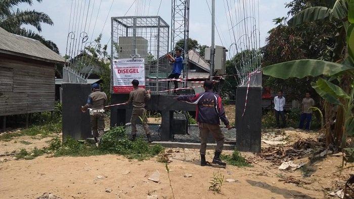 Didenda Rp 50 Juta, BTS Liar di Desa Sungai Punggu Akhirnya Bayar ke Pemkab Batola