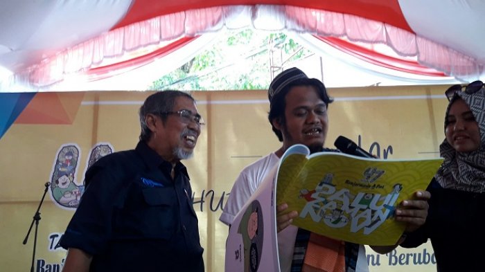 Buku Palui Zaman Now Dilauching saat Semarak HUT ke-47 Banjarmasin Post
