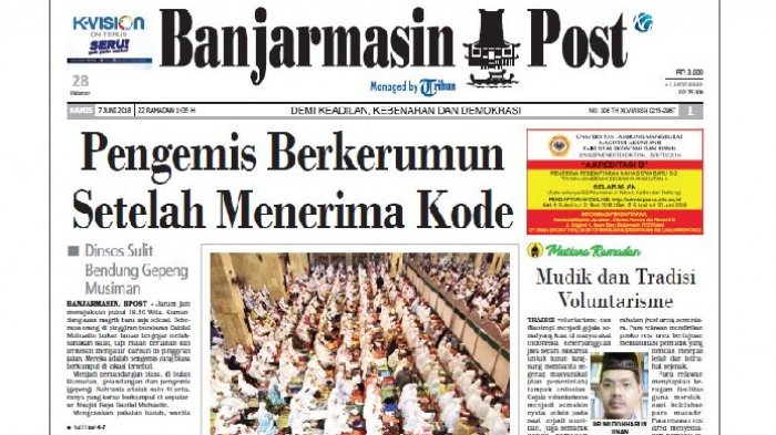 Serbu Kota Banjarmasin Jelang Lebaran, Ternyata Ini Beda Antara Pengemis dan Gepeng