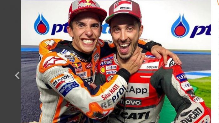 Jadwal MotoGP Thailand 2019, Tekad Dovizioso Jegal Marquez Selebrasi Juara Dunia ke-8 di Buriram