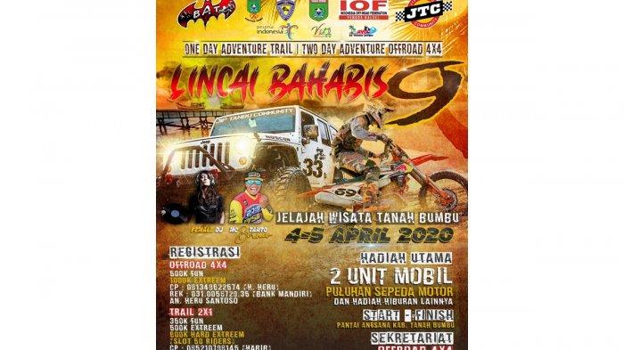 Sambut Hari Jadi ke 17, Pemkab Tanbu Gelar Offroad dan Adventure Trail Lincai Bahabis