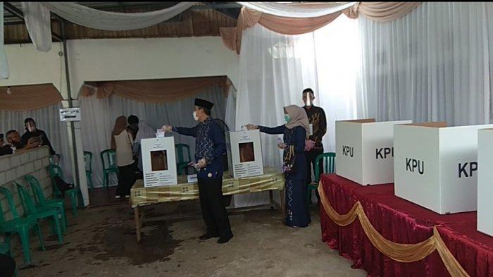 Pilkada Banjarbaru 2020, Darmawan Jaya Mencoblos di TPS 010 Loktabat Selatan