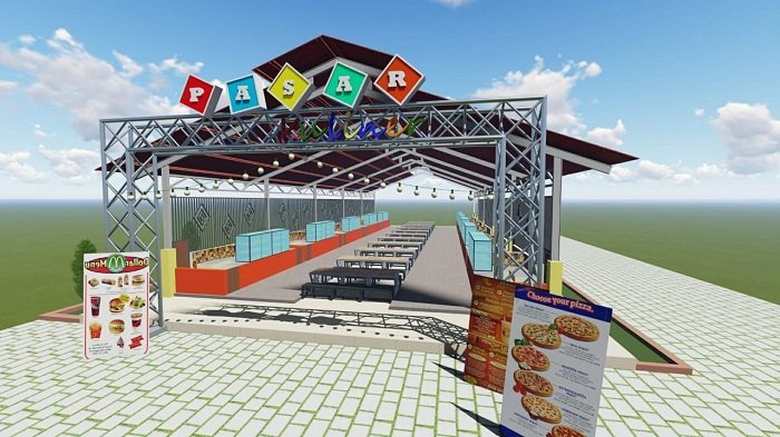 Diolah Lebih Refresentatif, Ini Rencana Bangunan Pasar Kuliner di Pasar Martapura