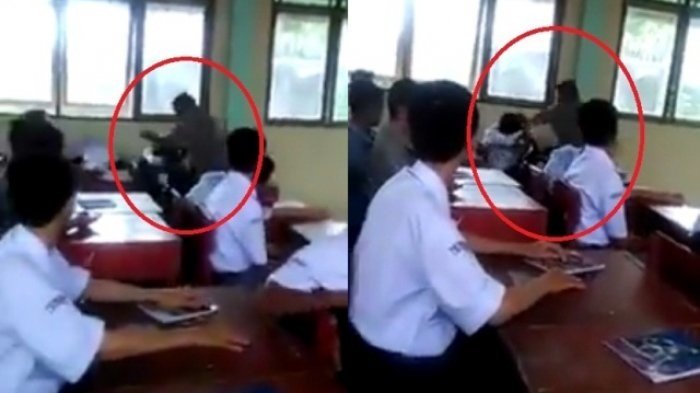 Dugaan Pemukulan Siswa Terjadi di SMK Pontianak, Pagi-pagi Polisi Datangi Sekolah, Begini Videonya