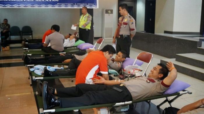 Hebat, Polres HSS Siapkan Seluruh Anggota untuk Donorkan Darahnya kepada Warga