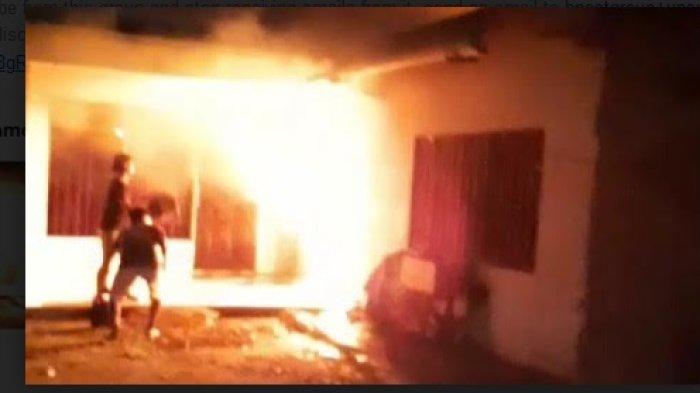 Jago Merah Beraksi di Syamsudin Noor Banjarbaru, 1 Rumah Luluh Lantak, Kerugian Ditaksir Rp100 Juta