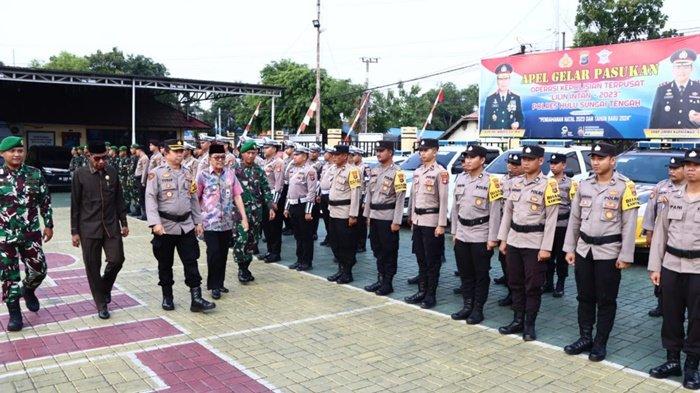 Amankan Nataru 2024, Polres HST Siapkan Dua Pos Pengamanan