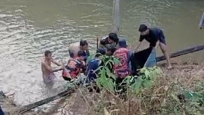 Tenggelam di Sungai Mangkusip, Pelajar MTsN 4 Tanjung Ini Ditemukan Meninggal Dunia