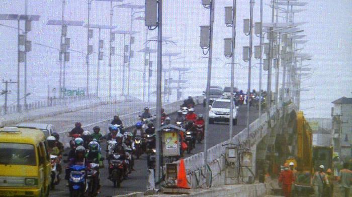 Waduh! Taman Vertikal di Jalan A Yani Ini Sempat Ambruk Gara-gara Ini