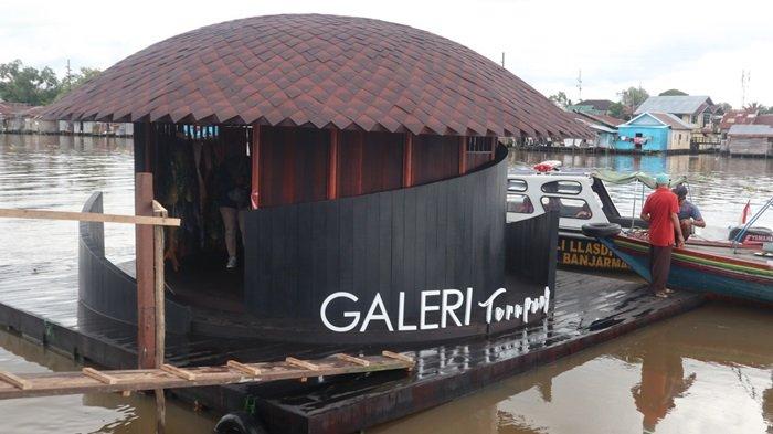 Galeri Terapung Ikon Baru Wisata Sungai Banjarmasin, Pokdarwis Sungai Jingah Promosikan Sasirangan