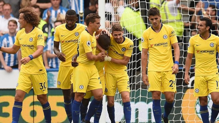 Hasil Huddersfield Vs Chelsea, Kante dan Jorginho Bawa The Blues Unggul 2-0 pada Babak Pertama