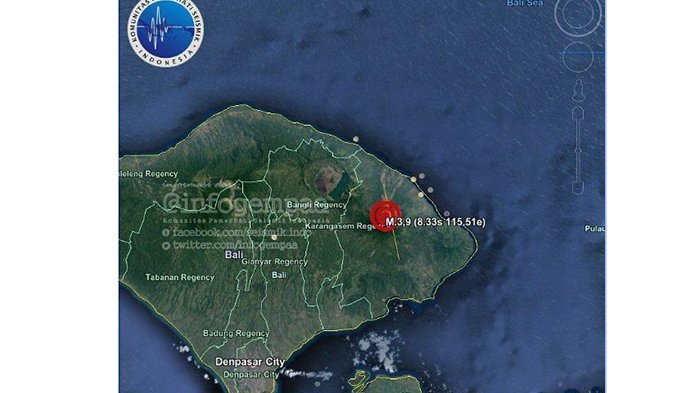 Gunung Agung Terkini - Beberapa Kali Gempa Guncang Bali, Warga Takut