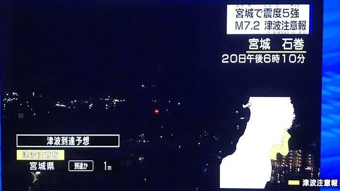 Gempa Magnitudo 7,2 Disertai Tsunami Porak Porandakan Miyagi Jepang