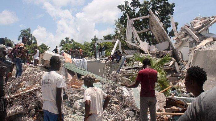 Gempa Magnitudo 7,2 Guncang Haiti, Kesaksian Warga: Mayat-mayat Ditarik Keluar dari Puing Bangunan