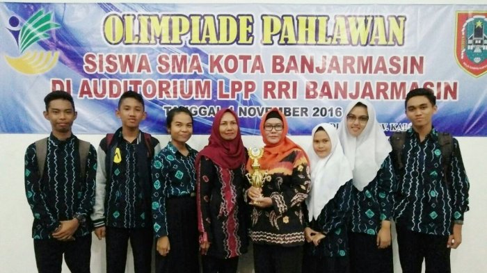 Meski 'Pinggiran' tapi  Siswa SMAN 11 Banjarmasin Jawara Olimpiade