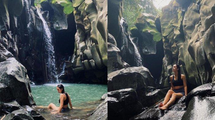 Bila Biasanya Ada Rangga Azof, Kali ini Haico VDV Tampak Sendiri Berpose di Curug Cikuluwung