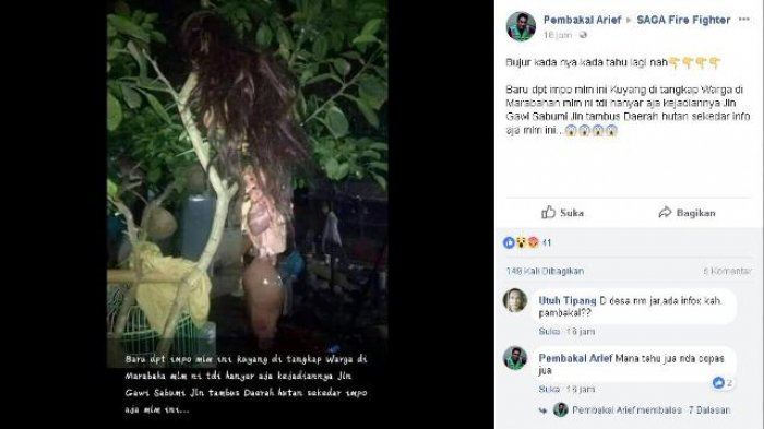 Heboh Temuan Hantu Kuyang di Marabahan, Polisi: Itu Hoax, Fakta di Lapangan Tidak Ada
