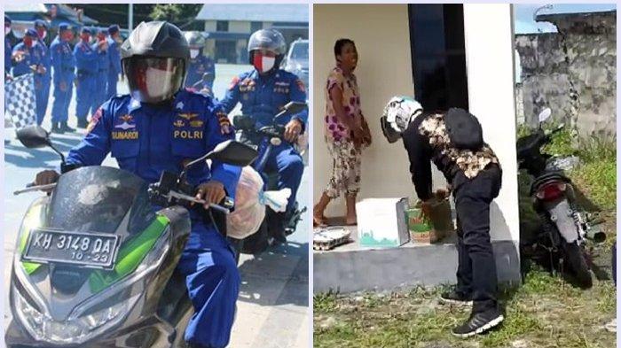 Peringati Hari Lahir Pancasila, Polda Kalteng Bagi Sembako