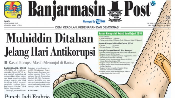 Muhiddin Ditahan Jelang Hari Antikorupsi