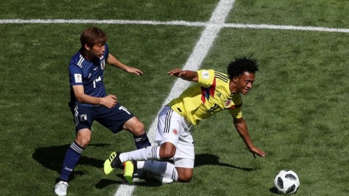 Hasil Skor Akhir Kolombia vs Jepang di Piala Dunia 2018 - Skor 1-2, Wakil Asia Akhirnya Menang Lagi