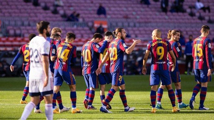 Hasil Barcelona vs Osasuna Skor 2-0 Babak I, Link TV Online Liga Spanyol, Ada Gol Braithwaite