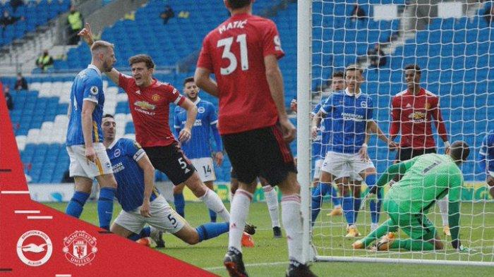SKOR 1-1! Link Live Streaming Brighton vs Man United Nonton Babak II di TV Online Liga Inggris Mola