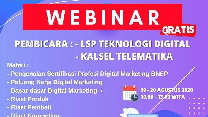 HUT ke-75 RI, Indonesia Marketing Association (IMA) Chapter Banjarmasin Gelar Webinar gratis