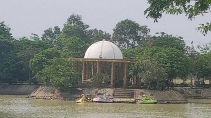 Jelang Tour De Loksado 2019, RTH Rantau Baru di Tapin Ada Wahana Sepeda Air, Cocok untuk Bersantai