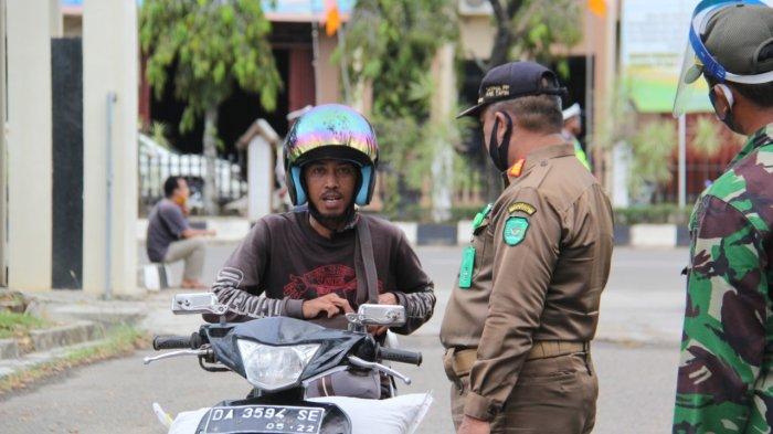Belasan Warga Kabupaten Tapin Kalsel Terjaring Razia Masker, Pelanggar Diberi Tindakan ini