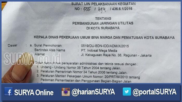 Pemasangan Fiber Optik Indosat Sepanjang 2,8 Kilometer 'Bermasalah', Ternyata Atas Izin Dinas PU