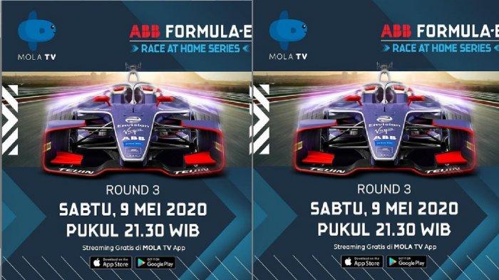 Live Mola TV - Link Live Streaming Formula E Virtual, Race Online Round 2