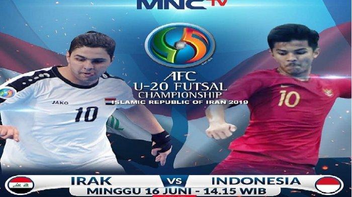 Live Streaming MNC TV Timnas Futsal Indonesia vs Irak di Piala AFC U-20 Futsal 2019