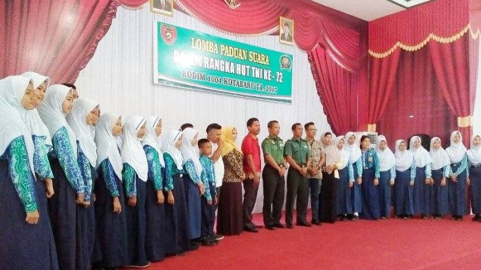 HUT TNI, Kodim 1004 Kotabaru Adakan Lomba Paduan Suara