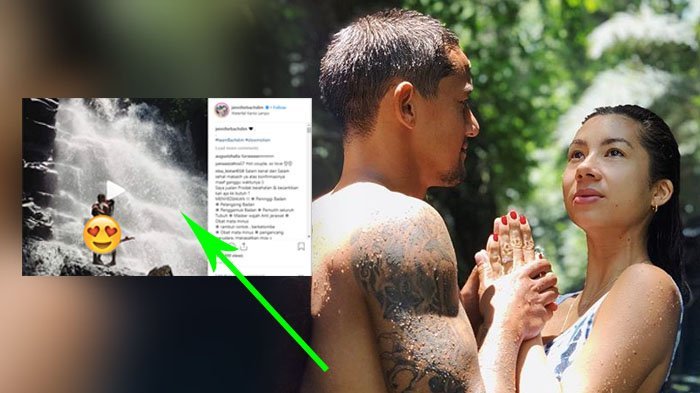 Penampilan Seksi Jennifer Bachdim Disorot Netizen, Cium Irfan Bachdim di Bawah Air Terjun