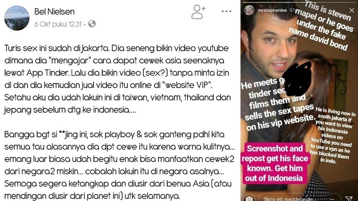 Modus David Bond yang Kini Berada Indonesia Rayu Cewek Hingga Mau Beradegan Ranjang