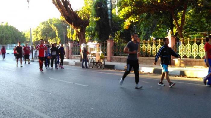Suasana Car Free Day di Sabilal Setelah Ramadan dan Lebaran Masih Sepi
