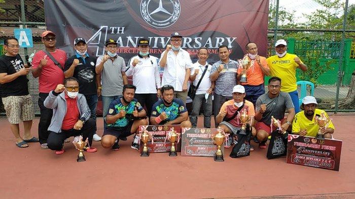 Trofi Tenis Mercedes Benz Nyaris Ke Palangkaraya,Yuda dan Rijani Jadi Penyelamat