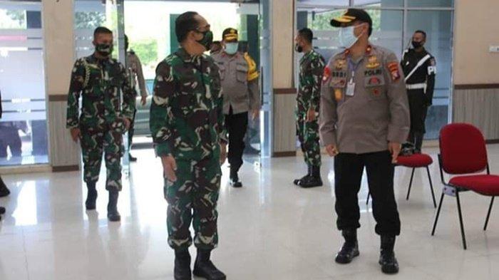 Kunjungi Danrem, Kapolda Kalteng Disambut Hangat Brigjen TNI Purwo Sudaryanto