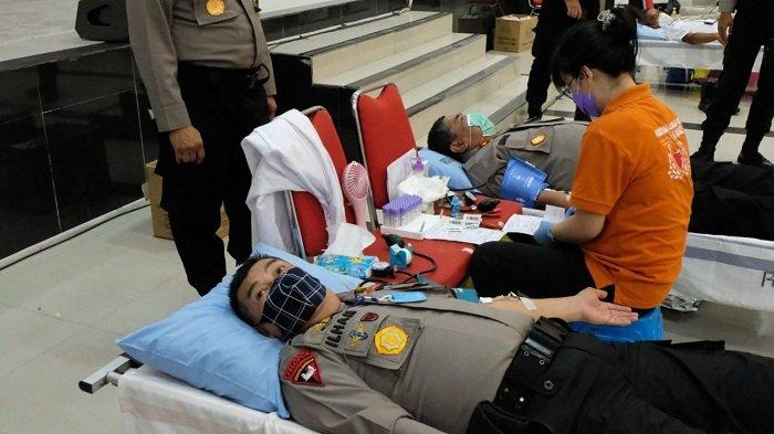 Peduli Menipisnya Stok Darah, Polda Kalteng Gelar Donor Darah