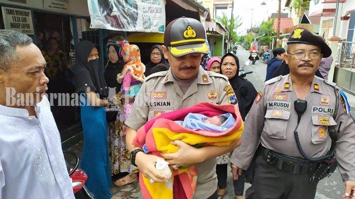 BREAKING NEWS - Warga Geger, Bayi Kondisi Masih Hidup Ditemukan di Jalan Tunjung Maya Banjarmasin