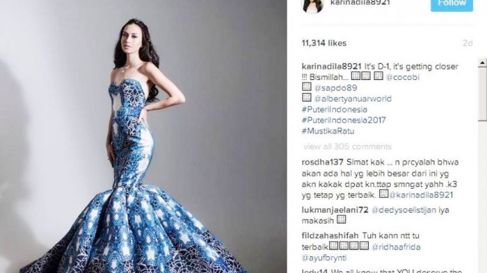 Hanya Jadi Runner Up 2 Putri Indonesia 2017, Host 'Katakan Putus' Ini Banjir Dukungan