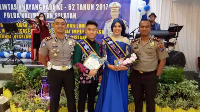 Pasangan Duta Lalu Lintas Ini Membuat Bangga Polres Tanbu, Ini Prestasinya