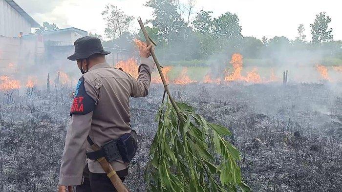 Karhutla Kalteng, Warga Bakar Lahan Berurusan dengan Polsek Ketapang Sampit