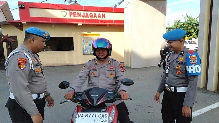 Operasi Mantap Brata Intan 2023, Propam Polres Kotabaru Razia Motor Personel