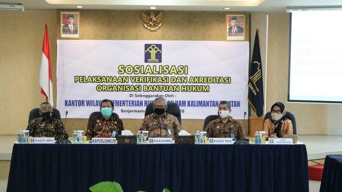Kanwil Kemenkumham Kalsel Adakan Sosialisasi Verifikasi dan Akreditasi OBH