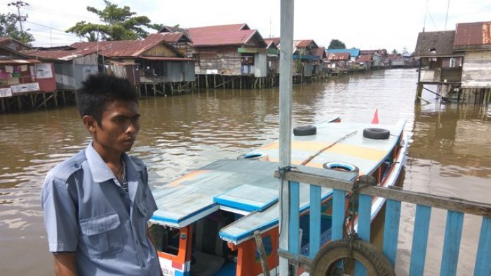 Tak Seperti di Taman Siring, Kelotok Sungai Kuin Kalah Bersaing