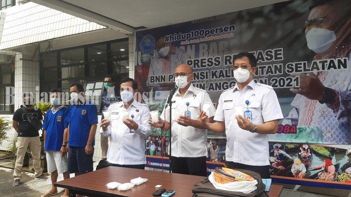 Narkoba Kalsel, BNNP Sita Hampir 1 Kg Sabu dan Amankan 2 Tersangka di Kawasan Hulu Sungai