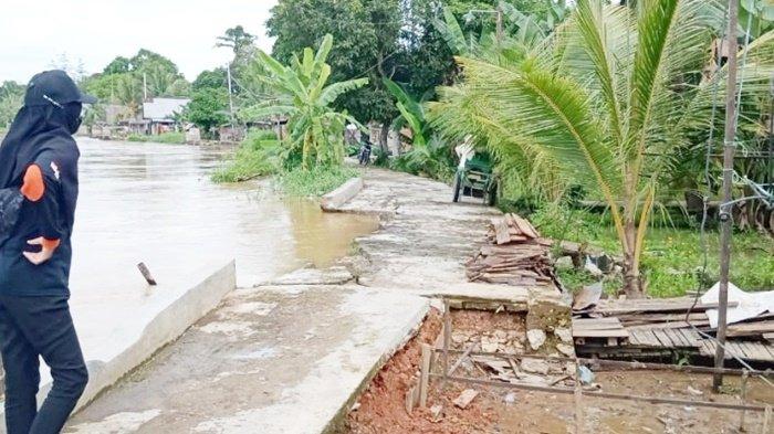 Status Kembali ke Siaga Banjir, BPBD Kabupaten HSU Mendata Infrastruktur Rusak