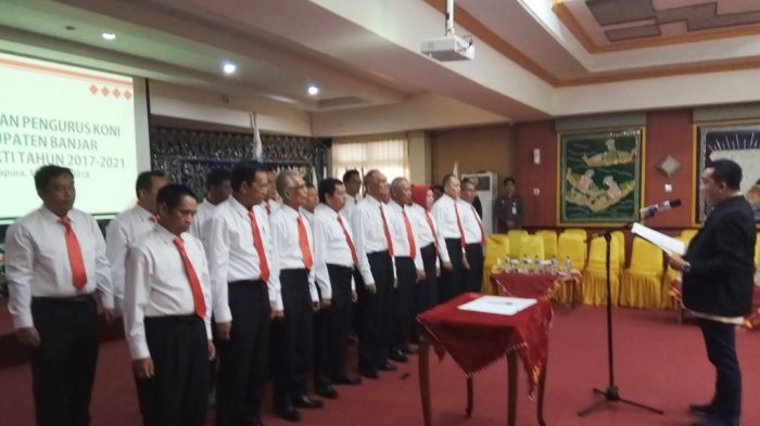 Setelah Dilantik, Ini Tekad Ketua Koni Banjar