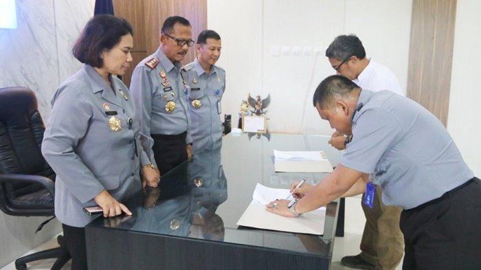 Teken Kontrak Jasa Konsultan Pembangunan, Kanwil Kemenkumham Kalsel akan Pindah ke Banjarbaru